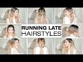 20 Ridiculously Easy Running Late Hairstyles!