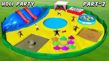Holi In Desi Water Park 😈 | आगे आप समझ जाओ ?....Holi Theme Park | Part-2