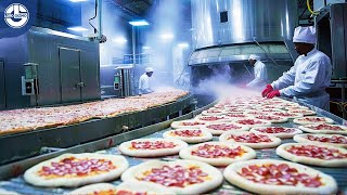 The Making of Frozen Pizza | Mega Food Factory!