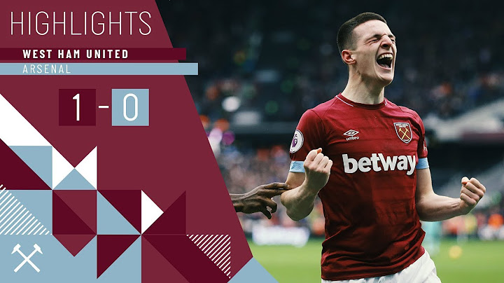 HIGHLIGHTS | WEST HAM UNITED 1 ARSENAL 0 | DECLAN RICE SCORES HIS FIRST GOAL TO CLINCH THE WIN