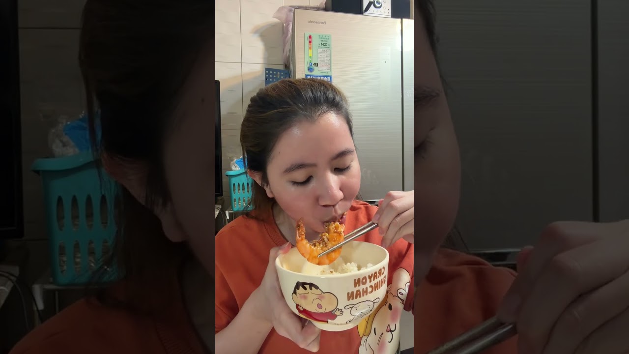 ម្ហូបចុះបាយ​ ប្តីខ្ញុំញាំអស់បាយពីឆ្នាំង😋​ #បង្គាឆាពងទាប្រៃ​