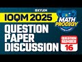 IOQM 2025 Question Paper Discussion | Question Number: 16 | Xylem Maths Olympiad