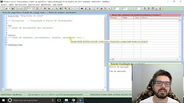 Curso de algoritmo #3  - Conhecendo o VisualG