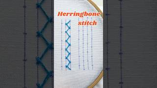 Herringbone stitch. How to do a Herringbone stitch