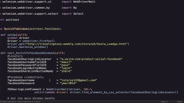 Selenium Python language- Switching Focus to a Window