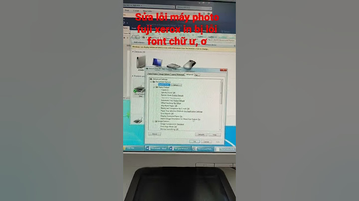Lỗi font chữ khi in máy photo ricoh