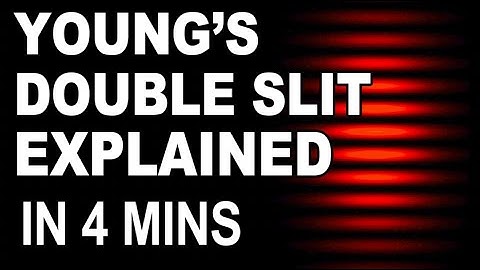 Diffraction and double slit interference in 4 minutes
