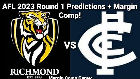 AFL 2023 Round 1 Predictions + Margin Comp!