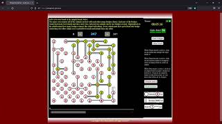 BridgeQ -  solving sample board of a Hashi (Bridges) puzzle