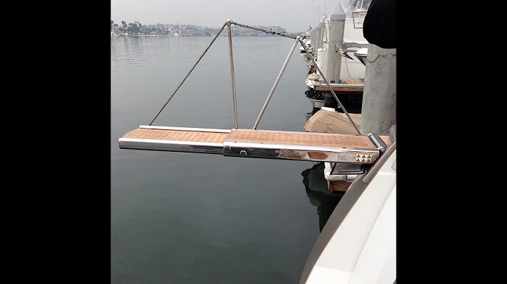 Jeanneau 57 Passerelle boarding retractable plank By: Ian Van Tuyl