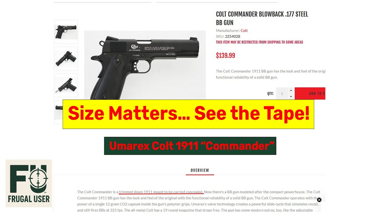 Umarex Colt 1911 Commander Initial Review 20251026