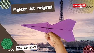 How to make a paper airplane jet foldable flight