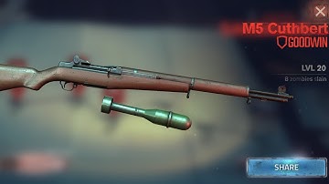 Into the Dead 2 New Weapon M5 Cuthbert Unlocked and Max level 20