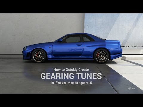 Forza 6 Gear Tuning - How To Stay In The Power Band Using ForzaTune