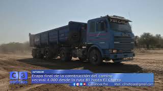 INFORME CONSTRUCCIÓN DE CAMINO VECINAL EN EL OESTE FORMOSEÑO