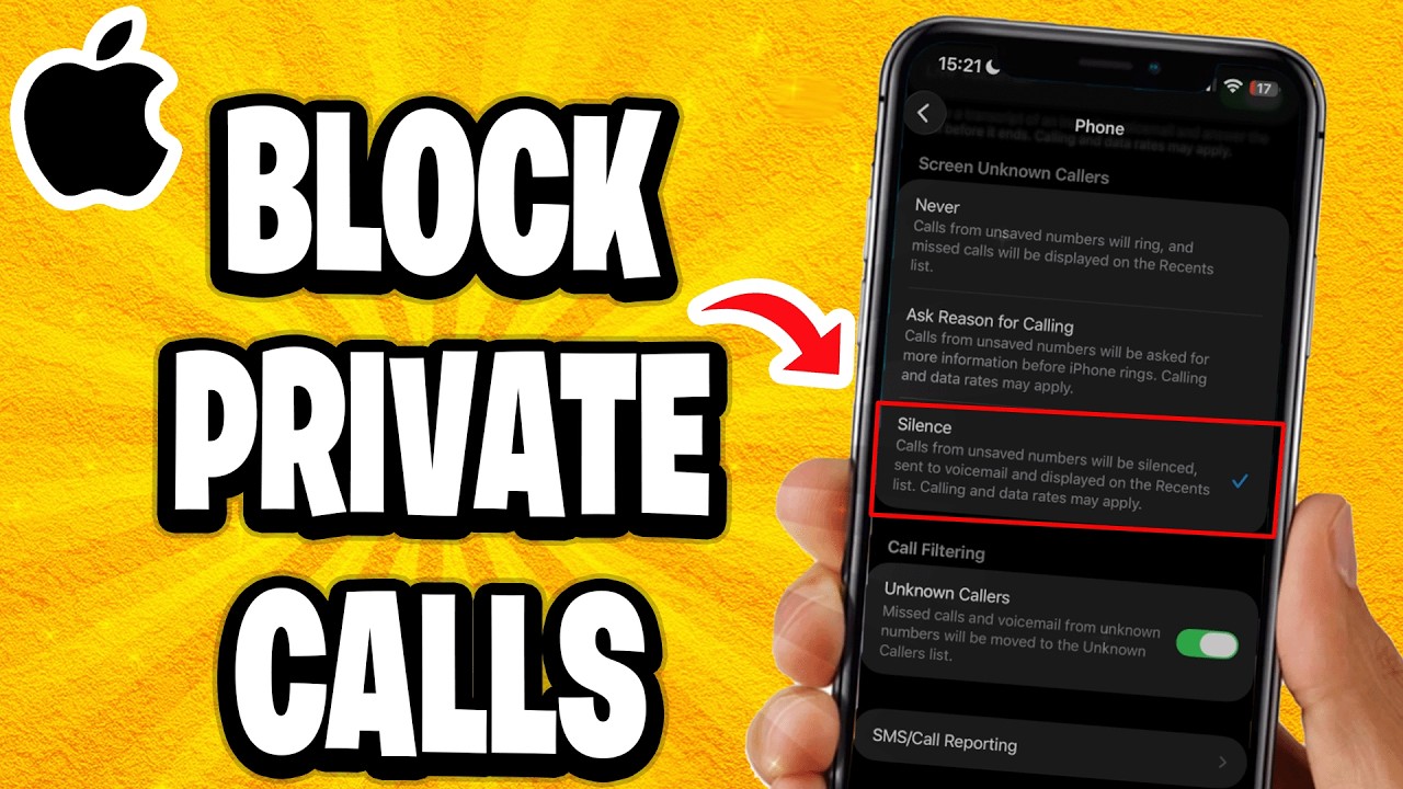 How To Block Private Calls On iPhone - YouTube