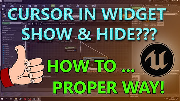 Hide the mouse cursor when using game pad! Proper way! Free UE4 project!