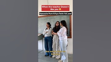 When the teacher hates you😂🥲#shorts #teacher #exam #funny #relatable #explore #students