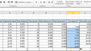 Tablas de frecuencias y gráficas en Excel