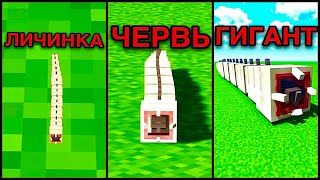 ЖИЗНЕННЫЙ ЦИКЛ ЧЕРВЯ ГИГАНТА В МАЙНКРАФТ Дрожь Земли майнкрафт ice and fire