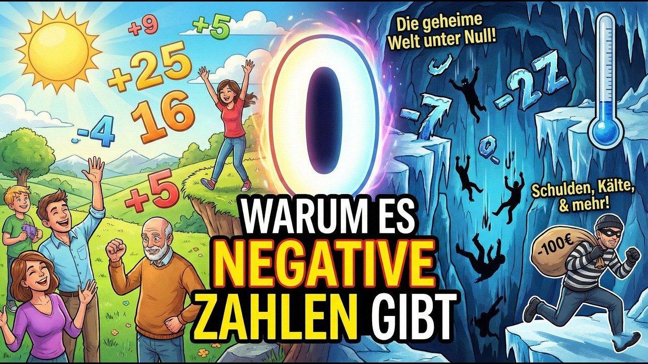 Warum gibt es negativen Zahlen?