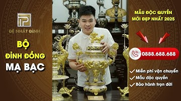 Bộ Đỉnh Đồng Kim Bảo Mạ Bạc