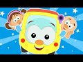 Wheels On The Bus Go Round And Round | Popular Nursery Rhymes for Kids | HooplaKidz TV