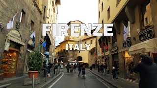 Firenze, Italy - Driving Tour In The Rain 4K