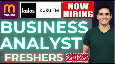 Business Analyst Jobs for Freshers 2025 | Business Analyst Career Path