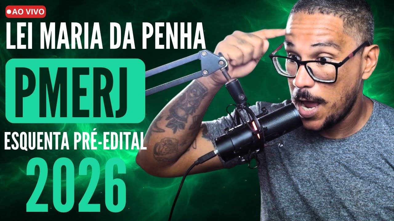 🔥 PMERJ  2026 - QUESTÕES LEI MARIA DA PENHA 2026