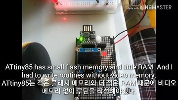 Arduino, ATtiny85 & OLED by Sanjeok