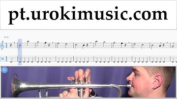 Tutorial de Trompeta Major Lazer & DJ Snake - Lean On Tablatura Parte#1 exercitando um-i372