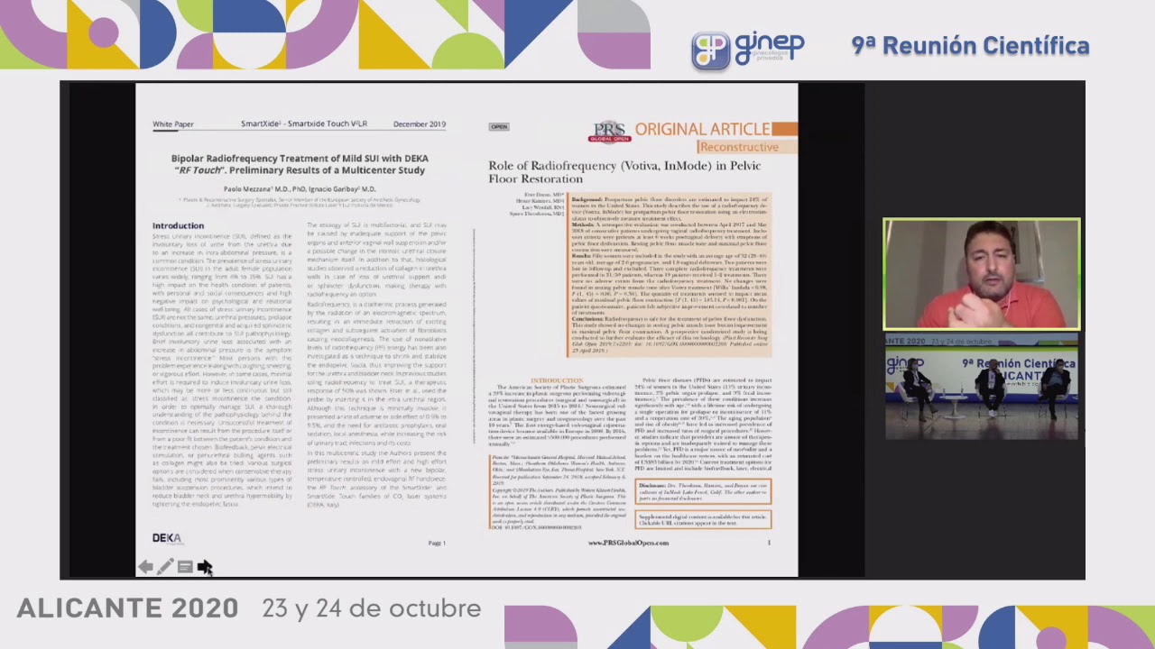 Presentación de parte del Dr Fernando Aznar del uso de la