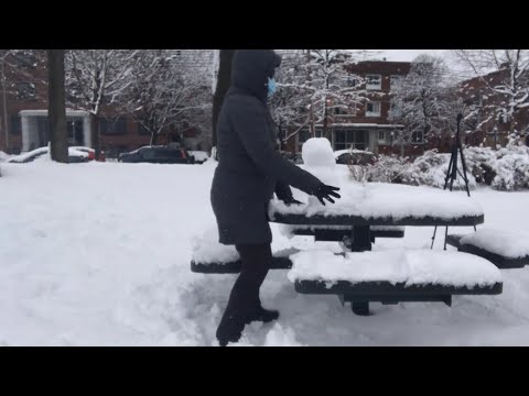 Download Heavy Snow falling in Montreal Canada/Enjoying the Snow Season 2022