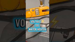 Mostrando el voltaje real que llega a un Water Heater 🔥⚡ #diy #works #construction #electricidad