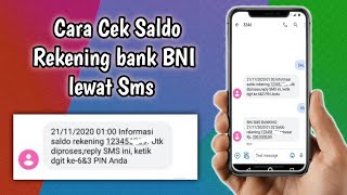 Cara Cek Saldo ATM BNI Lewat Sms