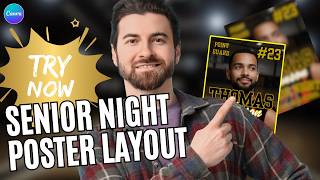 CREATE Senior Night Photo Frame in Canva Basketball Edition screenshot 2