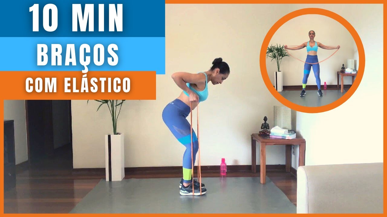 10 MIN TREINO PARA BRAÇOS COM ELÁSTICO EM CASA