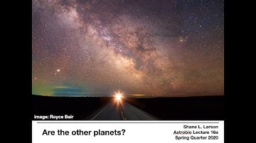 Astro 111 - Astrobiology: Lecture 16a -- Are the other planets?
