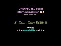 Quant Interview Question #quant