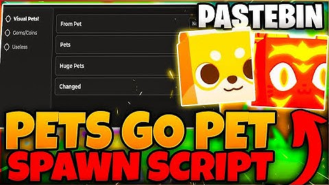 "🔥NEW Pets Go Pet Spawner Script | Free Huge Pets & Easy Auto-Spawns | Pastebin 2024