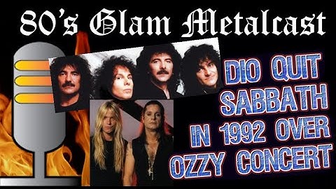 DIO Quit Sabbath In 1992 - Would Not Open For OZZY According To Vinny Appice