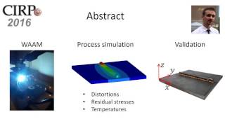 CIRPe2016-Finite element modelling of Wire Arc Additive Manufacturing process