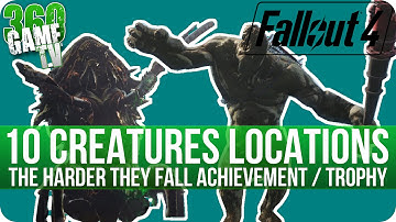 Fallout 4 - 10 Giant Creature (Behemoth/Mirelurk Queen) Locations - The Harder They Fall Achievement