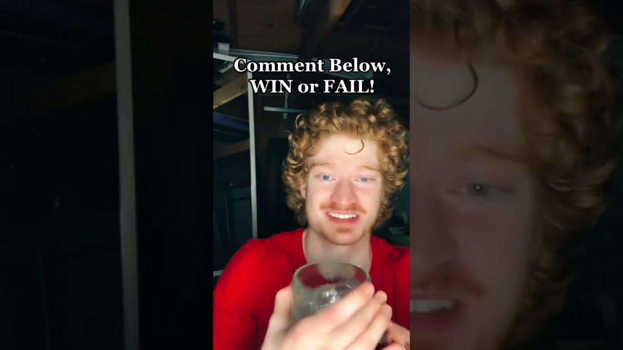 Sparkling water no burp chug