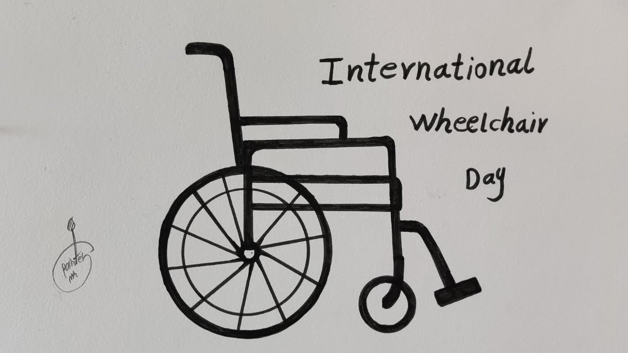 How To Draw Wheelchair : Wheelchair Drawing | Bodenewasurk