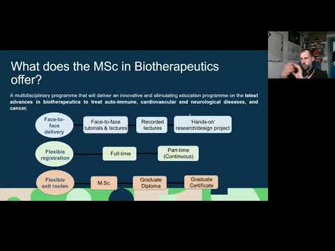MSc in Biotherapeutics - Postgraduate Information Week - Dublin City University - DCU
