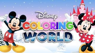 Disney Coloring World - Mickey, Minnie and the Christmas Winter Castle