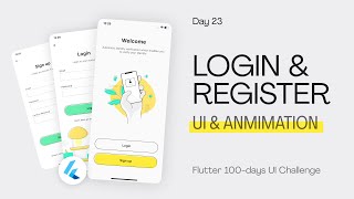 Flutter UI Tutorial | Login and Signup Page Design & Animation - day 23