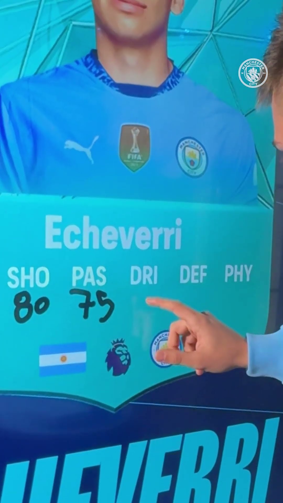 Claudio Echeverri corrects his FC 25 Rating! ??? #ultimateteam #mancity #football #shorts
